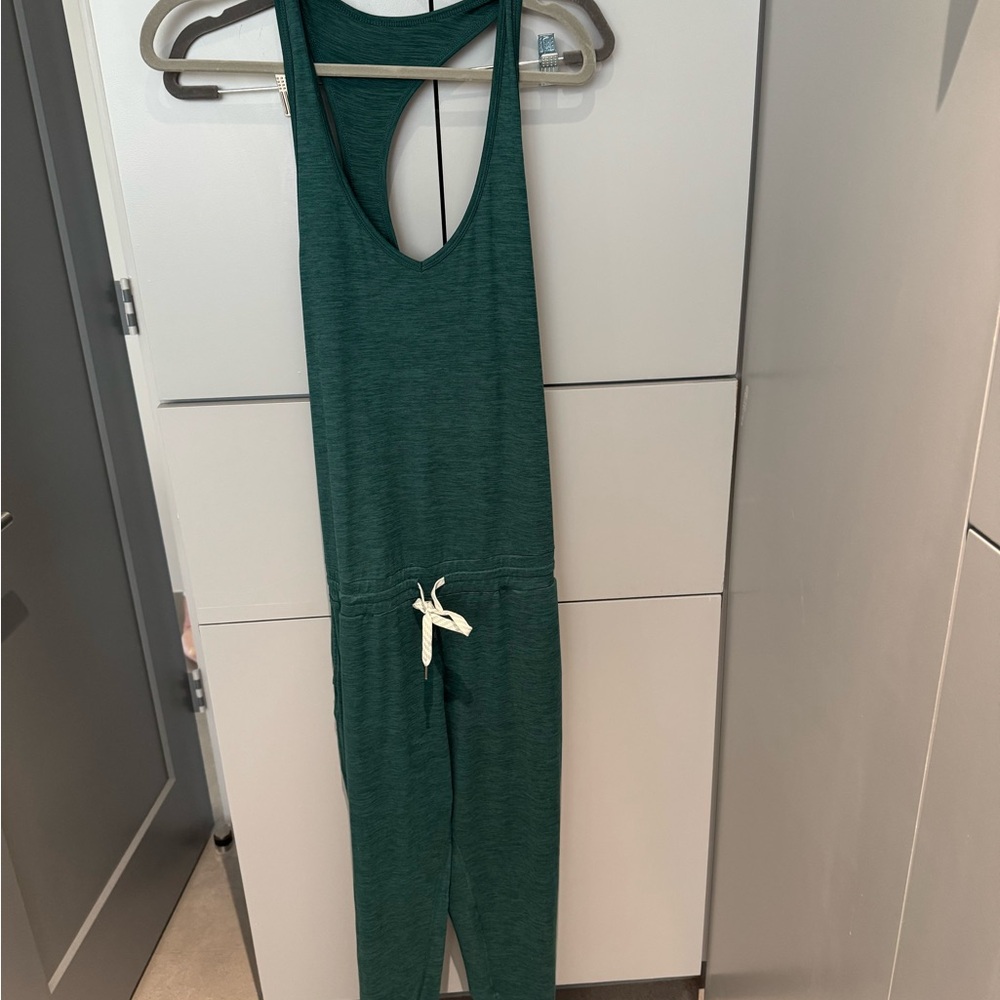 Vuori Green Sleeveless Romper medium